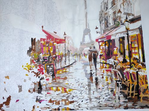 Customer photo review of Pintar por numeros personalizado