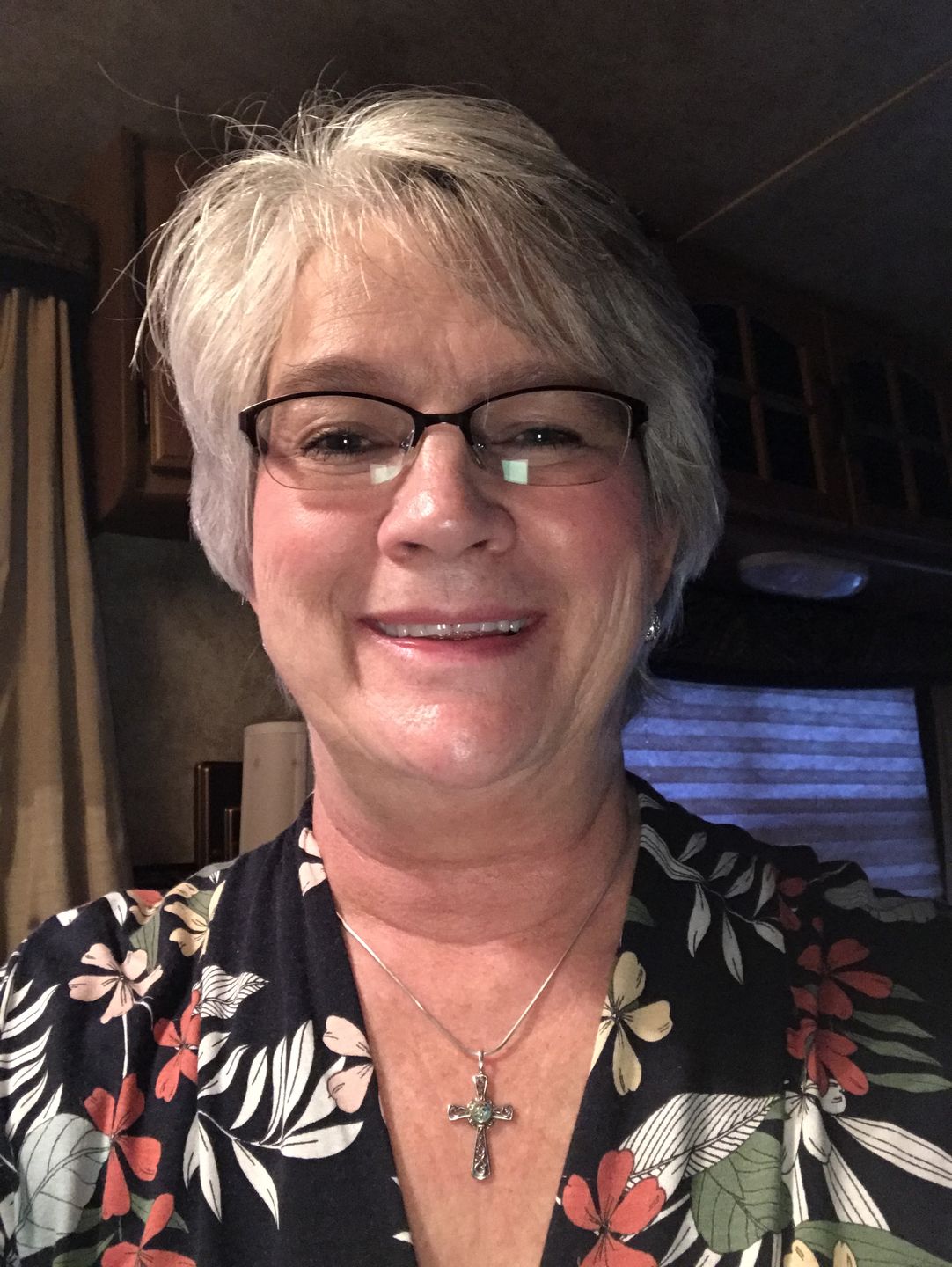 Customer photo review of Cross Pendant with Cremation Ash