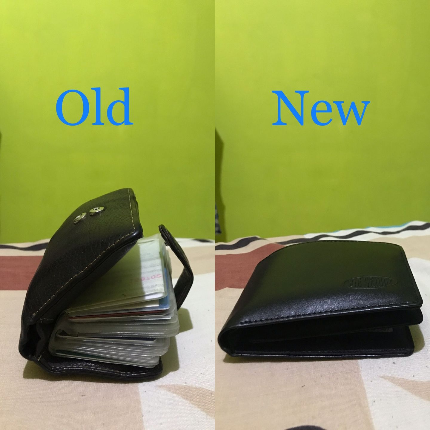 Customer photo review of RFID Blocking Leather L-Fold Wallet Black