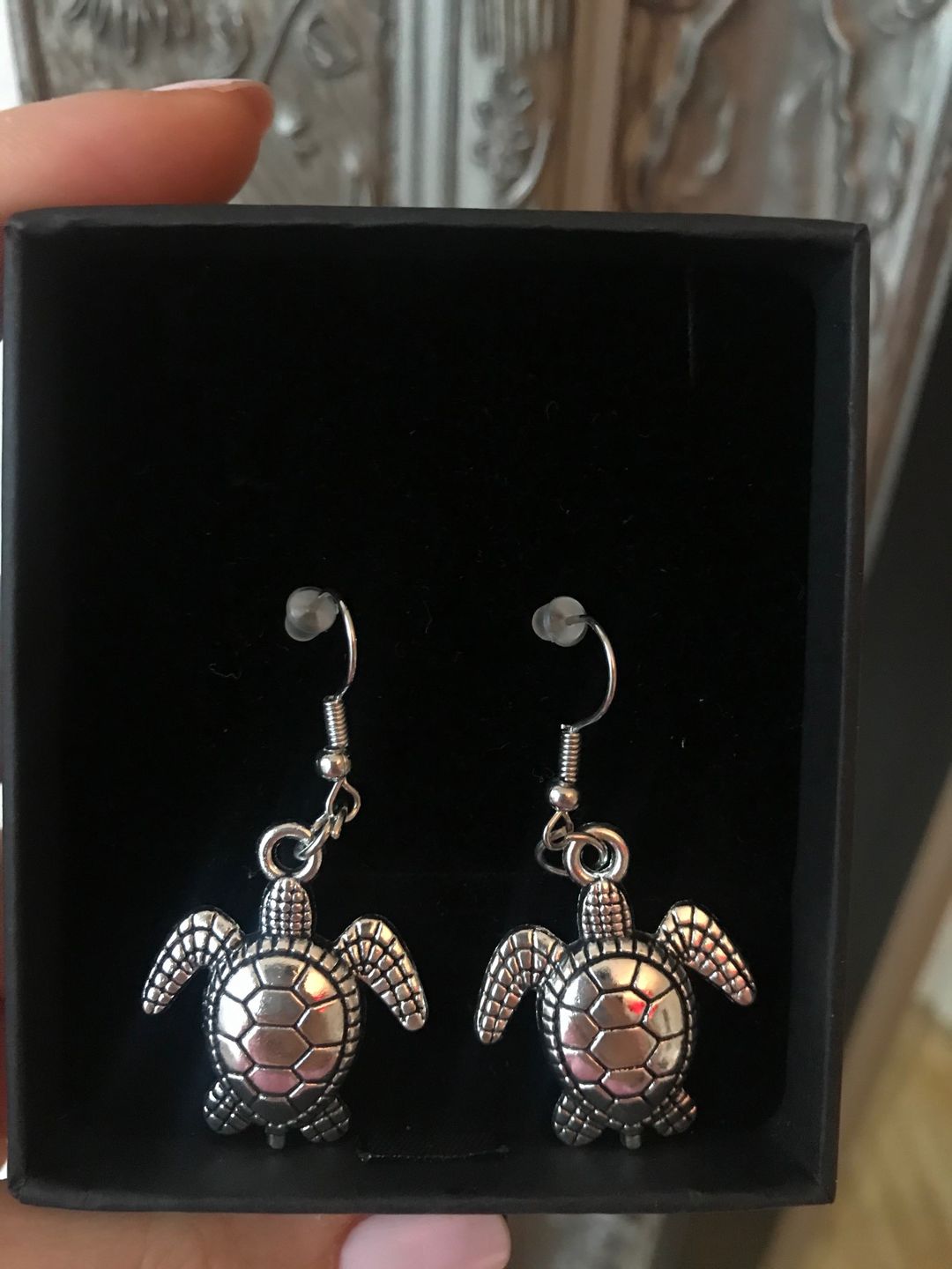 Customer photo review of Earrings: Sea Turtle