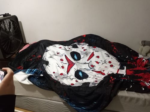 Customer photo review of Friday The 13th Blanket