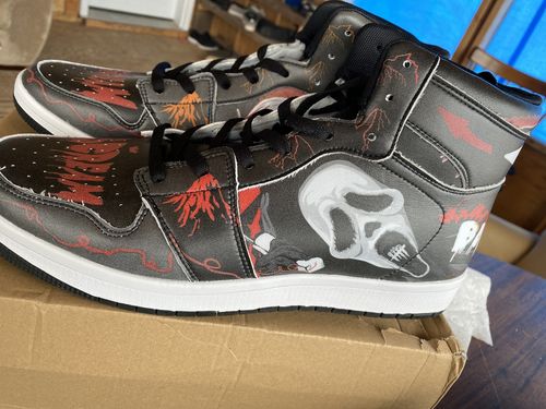 Customer photo review of Ghostface High Top Leather Sneaker