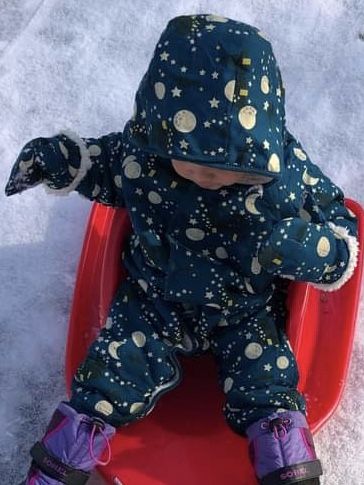 Customer photo review of Moon & Stars Sherpa Mitts