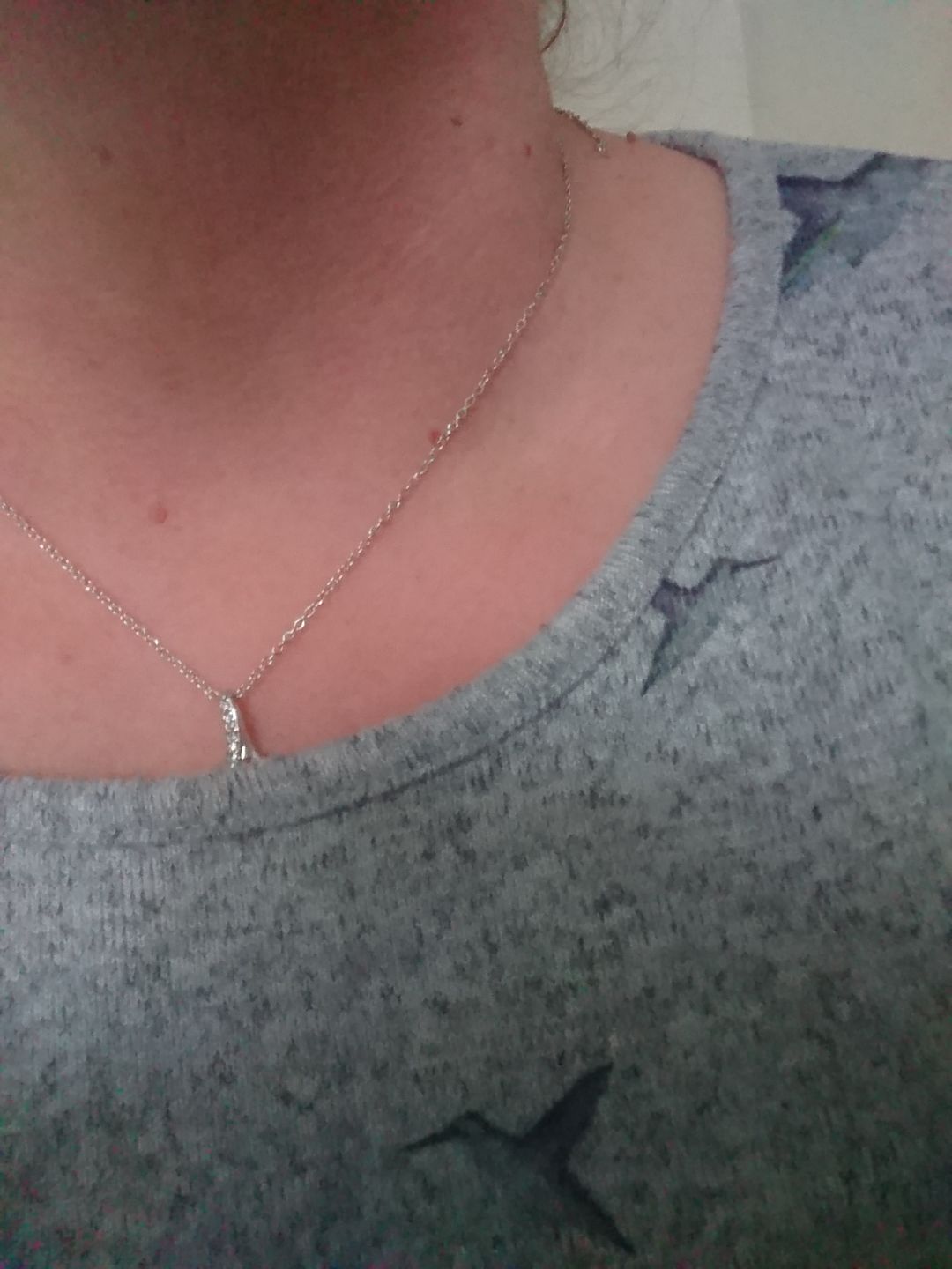 Customer photo review of To My Wife, Forever and Always - white gold necklace