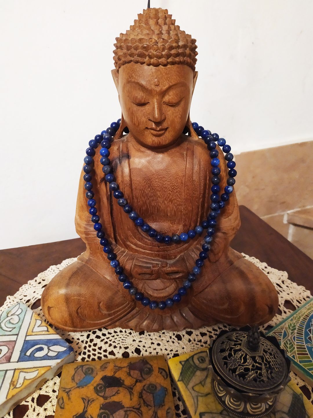Customer photo review of Mala Tibétain | Lapis Lazuli | NEPAL 9mm