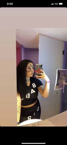 Customer photo review of Curly Ash Blonde
