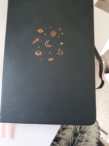 Customer photo review of Tsuki 'Night time' Limited Edition Bullet Journal ☾