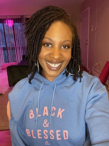 Customer photo review of Black And Blessed - Hoodie