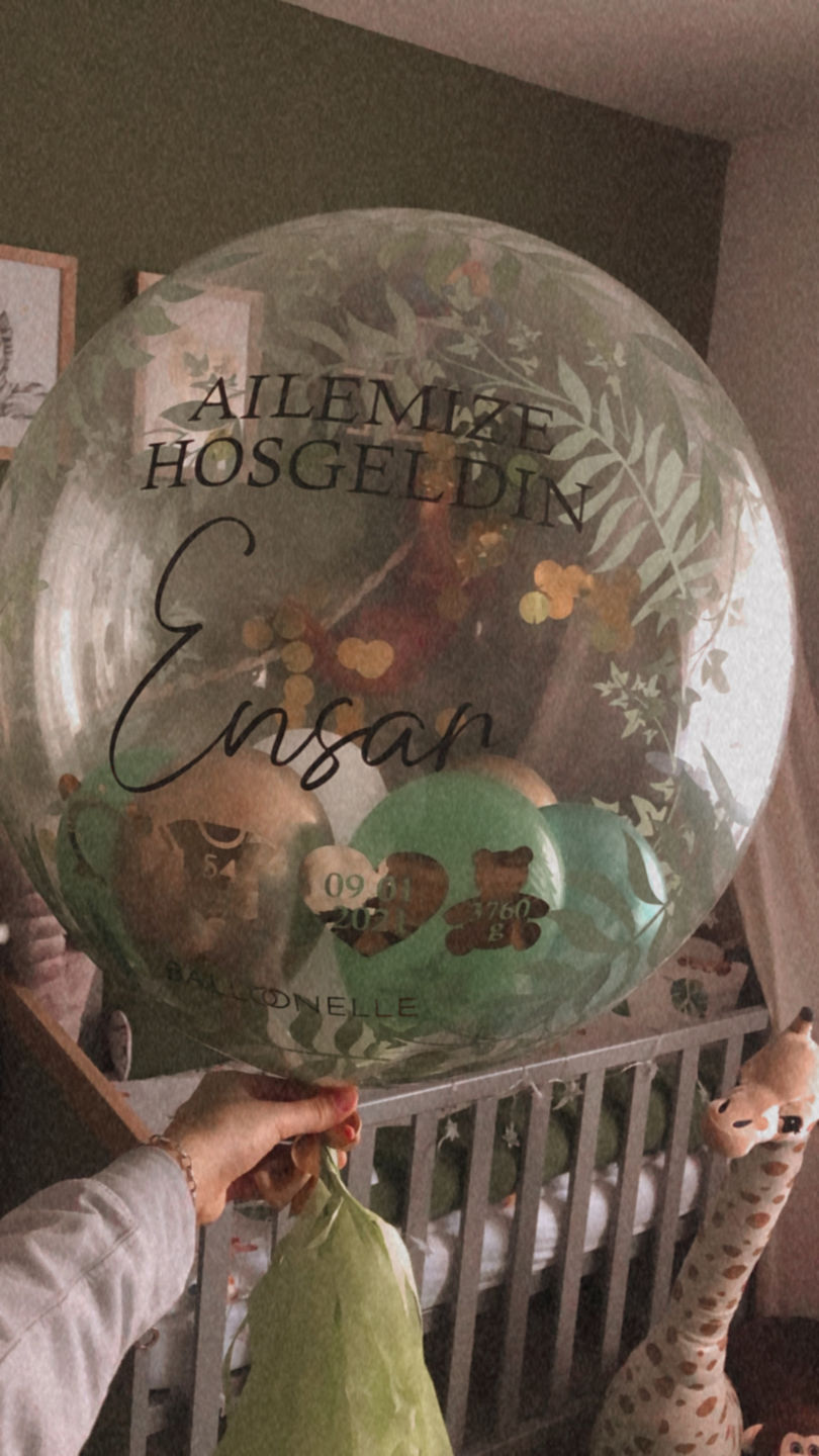 Customer photo review of Welcome to the World Baby Designer Ballon