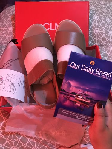 Customer photo review of Quirky Wedge Sandals