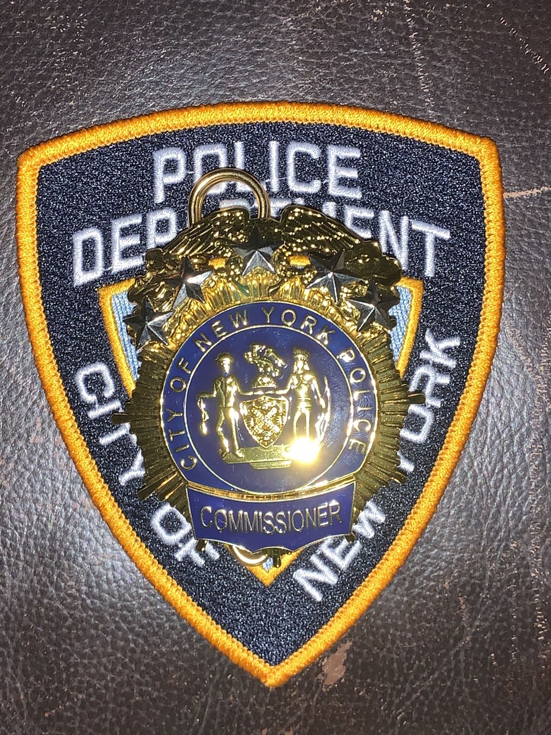 Customer photo review of NY New York Police Badge Replica Movie Props 1/2/3/4/5 Star (Optional)