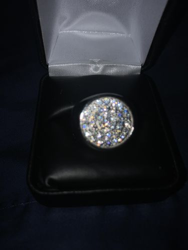 Customer photo review of VVS Moissanite Signature Ring