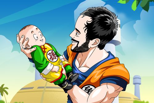 Customer photo review of Caricature cartoon dessinée à la main: En mode manga