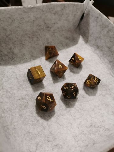 Customer photo review of URWizards Soft Wool Felt Dice Tray - Soft Tray - Dungeons and Dragons - RPG Game - DND MTG Game