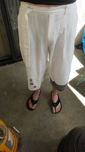 Customer photo review of Traditional Style Kimono Pants
