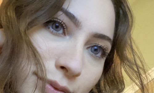 Customer photo review of SL29 Gray Contact Lenses(12 months wear)