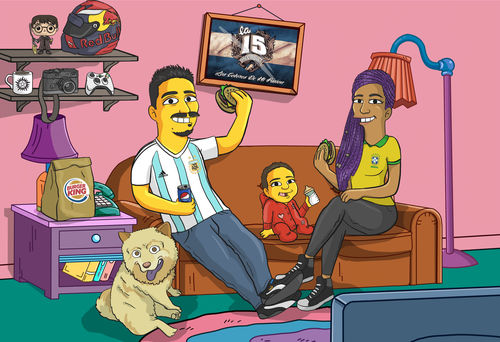 Customer photo review of RETRATO EM ARQUIVO DIGITAL FAMILIA AMARELA