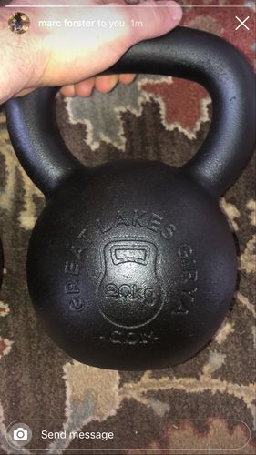 Customer photo review of 20kg / 44lbs E-coated Cast Iron Kettlebell