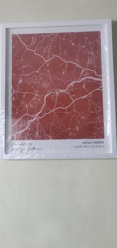 Customer photo review of Map Art - Burnt Orange - Modern #1