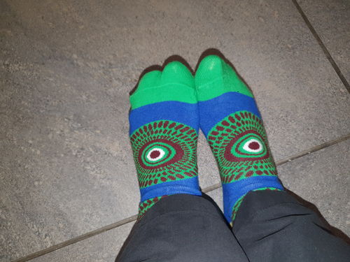 Customer photo review of 4 Mask & 4 Sock Combo