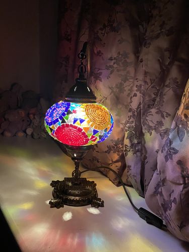 Customer photo review of HANDMADE MOSAIC SWAN LAMP (FREE AND FAST EXPEDITED 5 DAY SHIPPING)