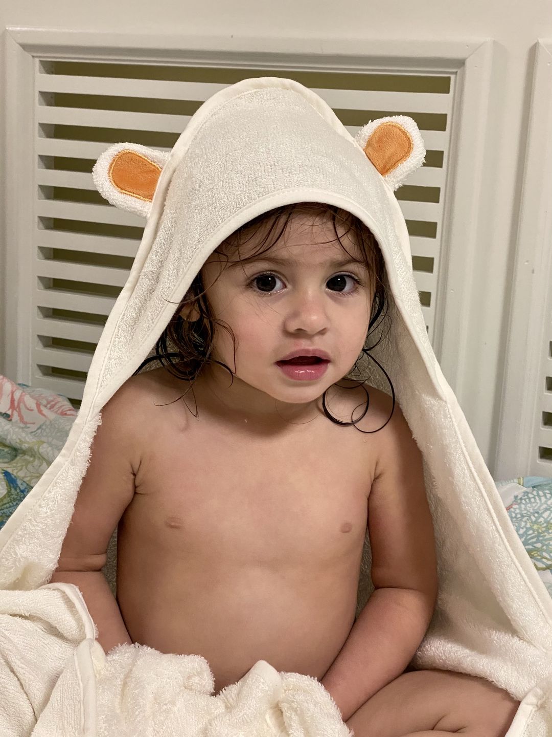 Customer photo review of Bamboo Hooded Towel
