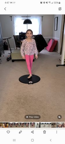 Customer photo review of Professional Portable Dance Floor / Turning Board / Tap / Ballet