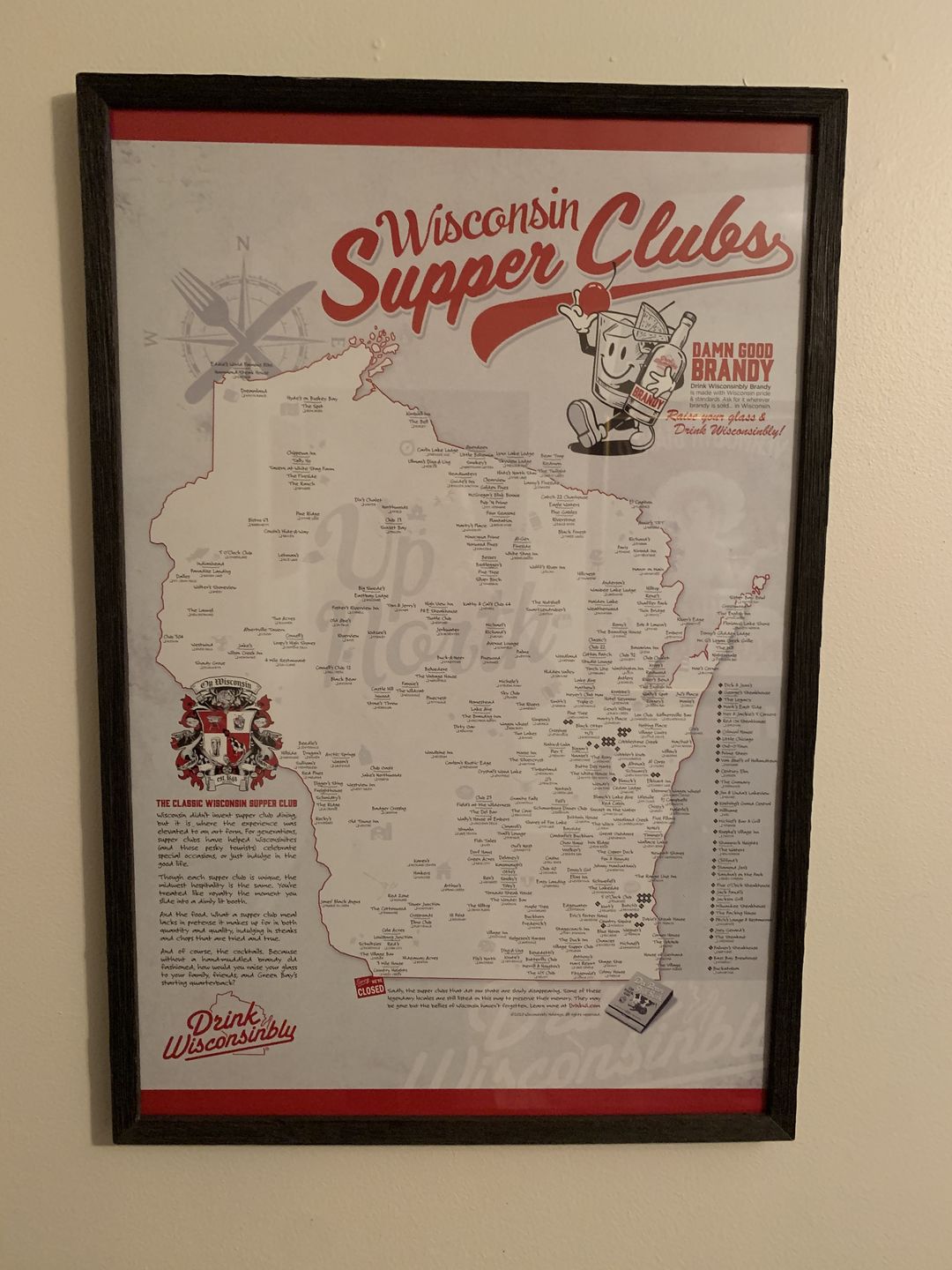 Customer photo review of Wisconsin Supper Clubs Poster