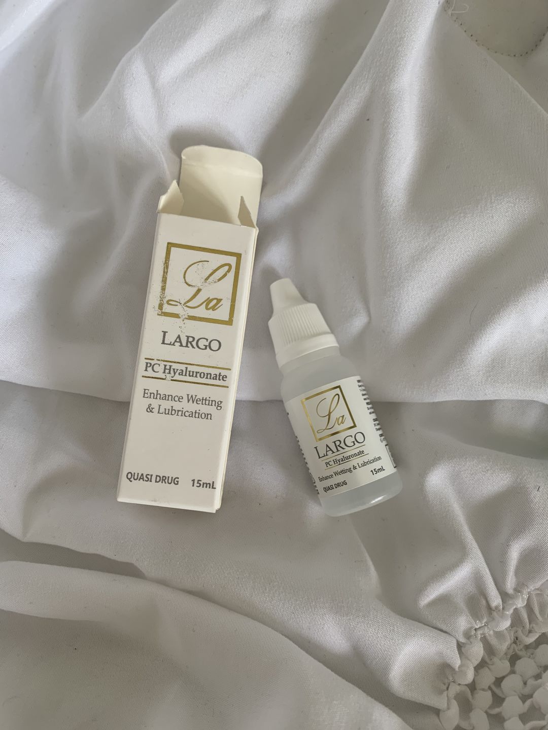 Customer photo review of Largo Contact Lens Solution 15ml