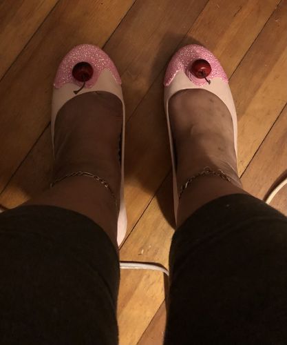 Customer photo review of Bake-A-Shoe Sprinkle Flat