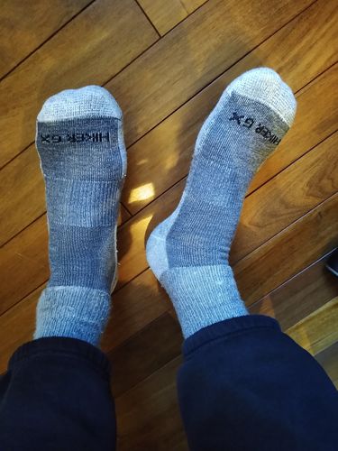 Customer photo review of J.B. Field's "Hiker GX" Merino Wool Hiking Sock - SLIGHTLY IMPERFECT -ASST 3PK