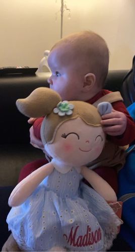 Customer photo review of Personalized Gloveleya Spring Girl Doll With Gift Bag - 5 Colors