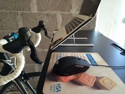 Customer photo review of Laptop Stand | Aluminium, Portable & Foldable