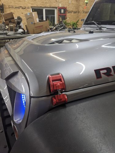 Customer photo review of Steel Front Hood-lock Latches kit for 07-18 Jeep Wrangler JK/ JKU