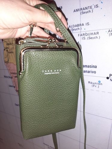 Customer photo review of Women Phone Bag Solid Crossbody Bag [Limited time offer: Buy 2 Save More 15%]