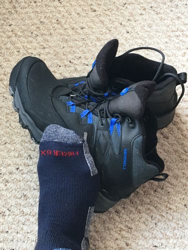 Customer photo review of J.B. Field's "Hiker GX" Merino Wool Hiking Sock