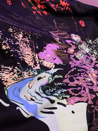 Customer photo review of Harajuku Style Premium Japanese Landscape Hoodie