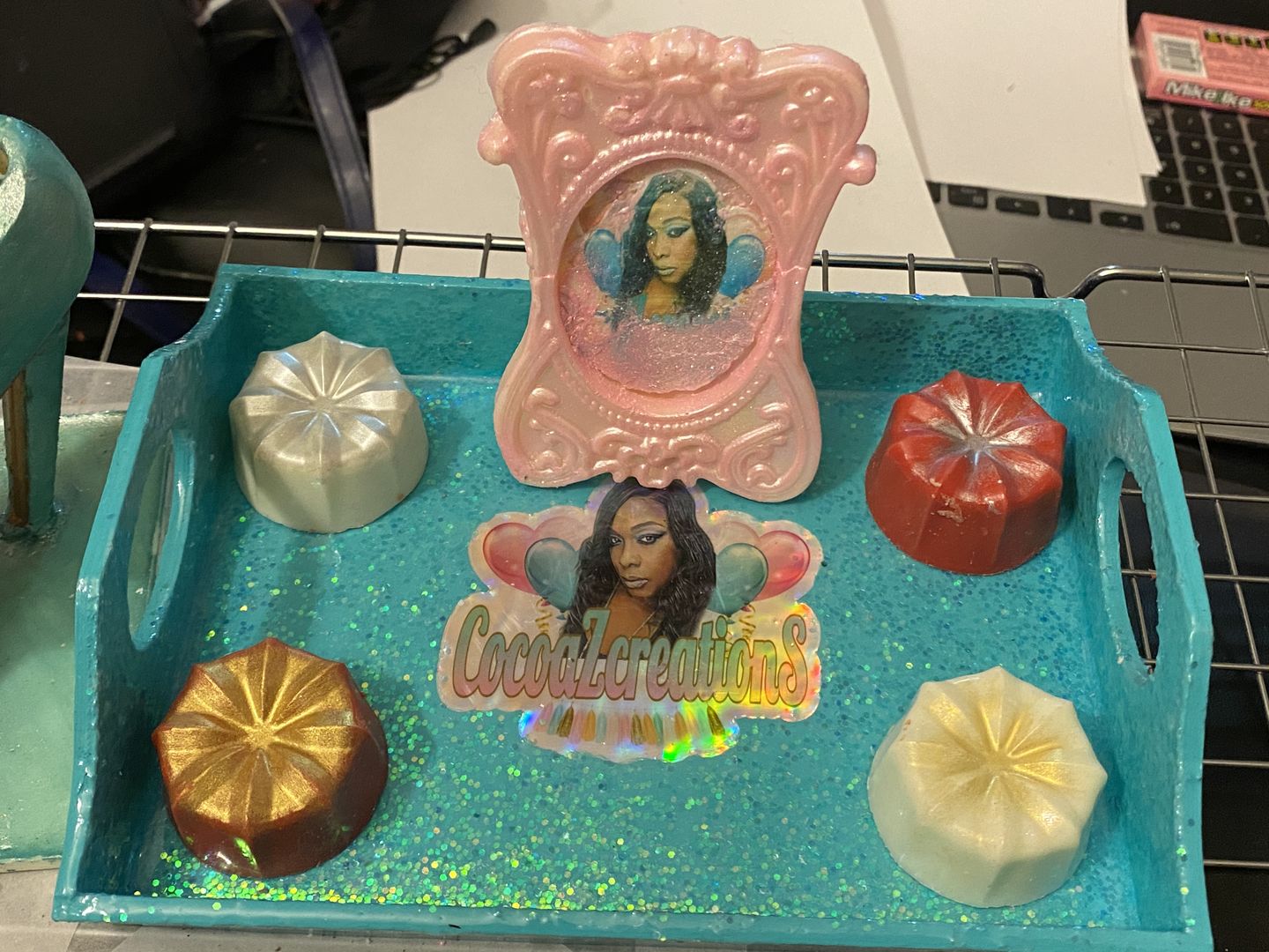 Customer photo review of Medium Picture Frame Chocolate Mold