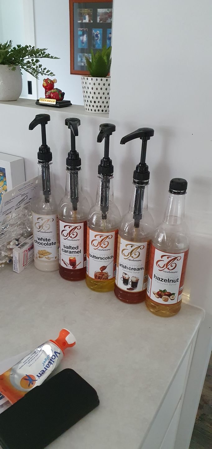 Customer photo review of Irish Cream Coffee Syrup