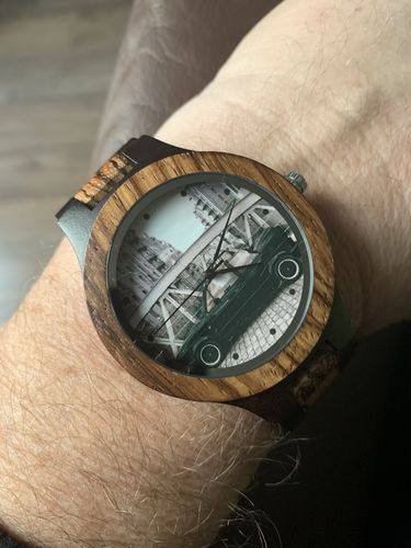 Customer photo review of Wood o'clock - Fotouhr