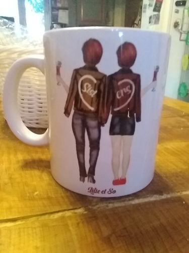 Customer photo review of MUG PERSONNALISÉ - TOI ET MOI - SŒUR