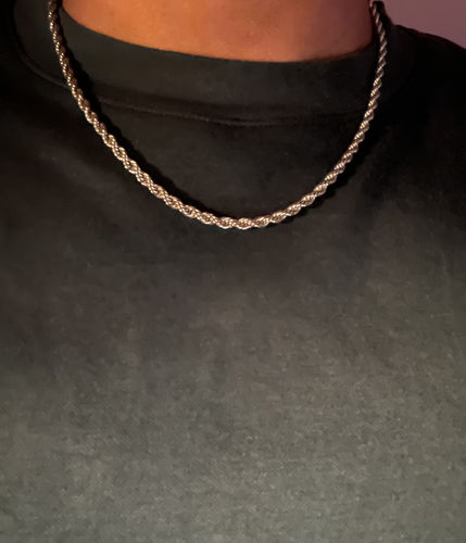 Customer photo review of Rope Chain (Silver)