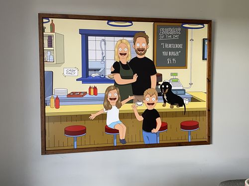 Customer photo review of Personalized Bob’s Burgers Custom Portrait