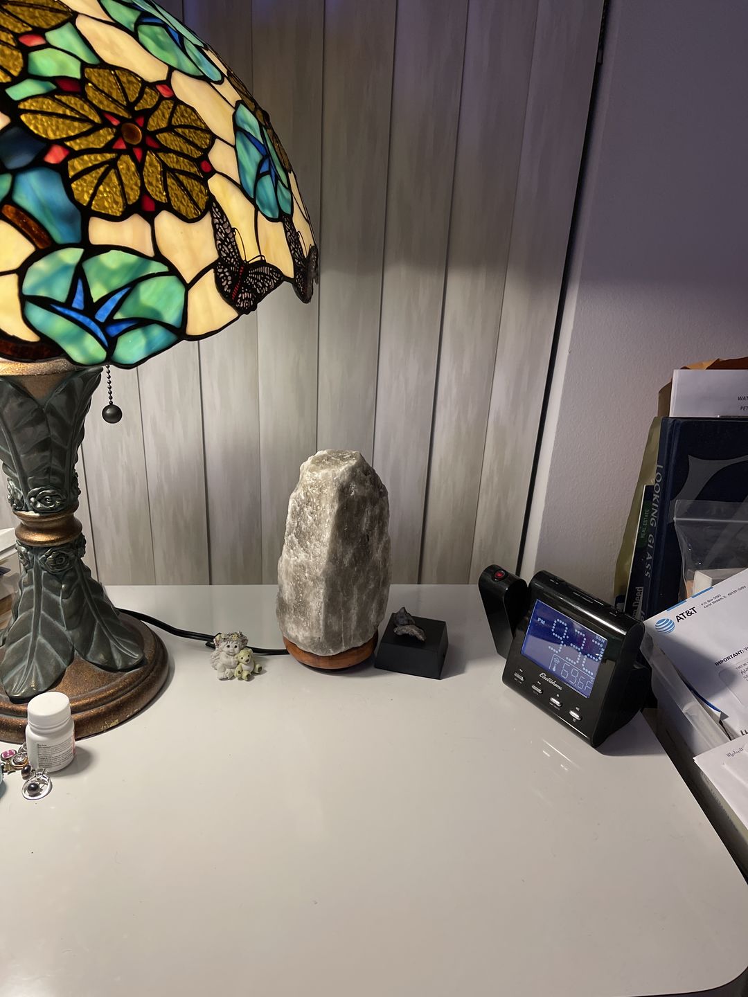 Customer photo review of Rare Gray Himalayan Salt Lamp