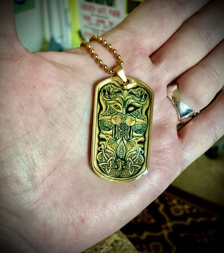 Customer photo review of Odin Dog Tag