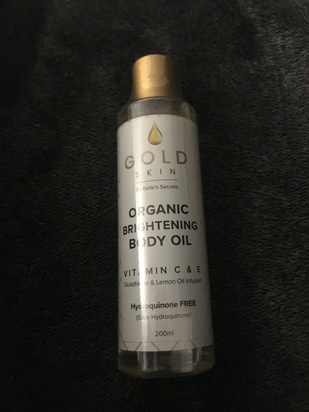 Customer photo review of GOLDSKIN Body Oil