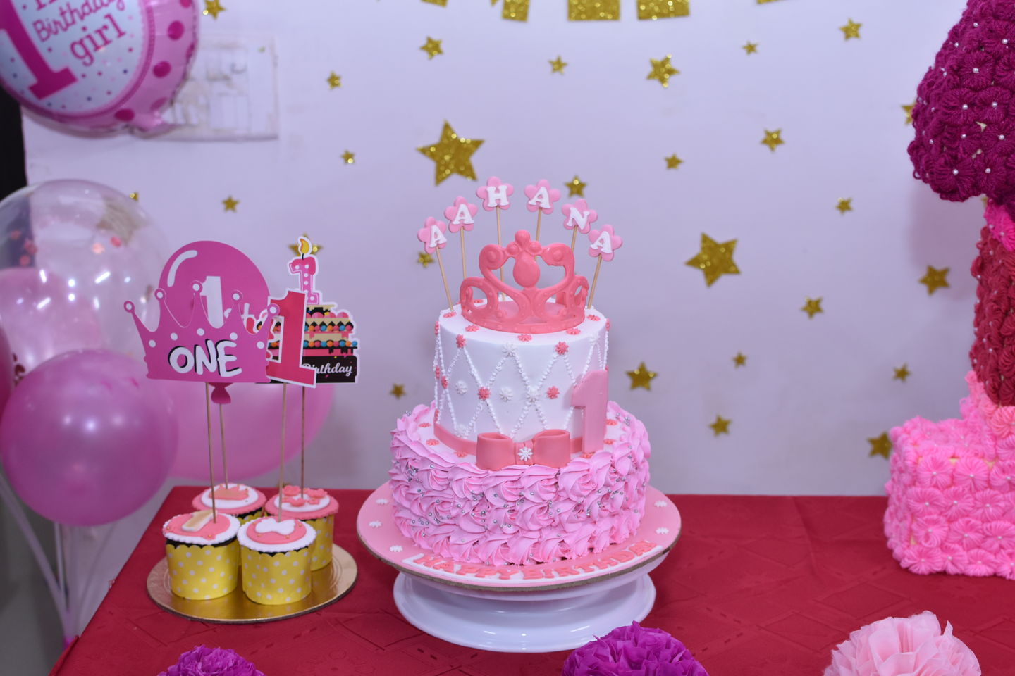 Customer photo review of Floral theme with baby elephant