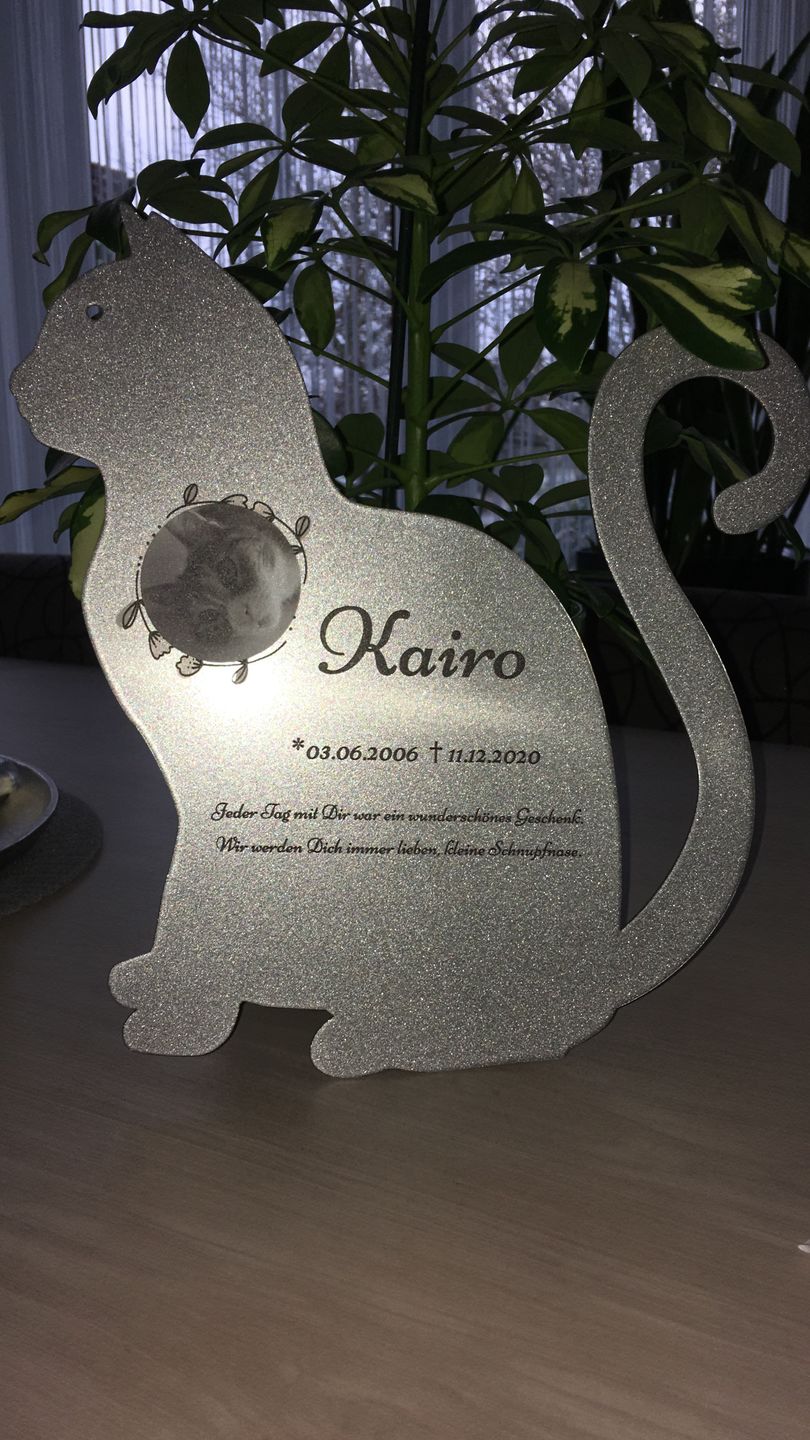Customer photo review of Gedenktafel "Große Katze"