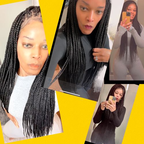 Customer photo review of Ocean Green Colored Contact Lenses