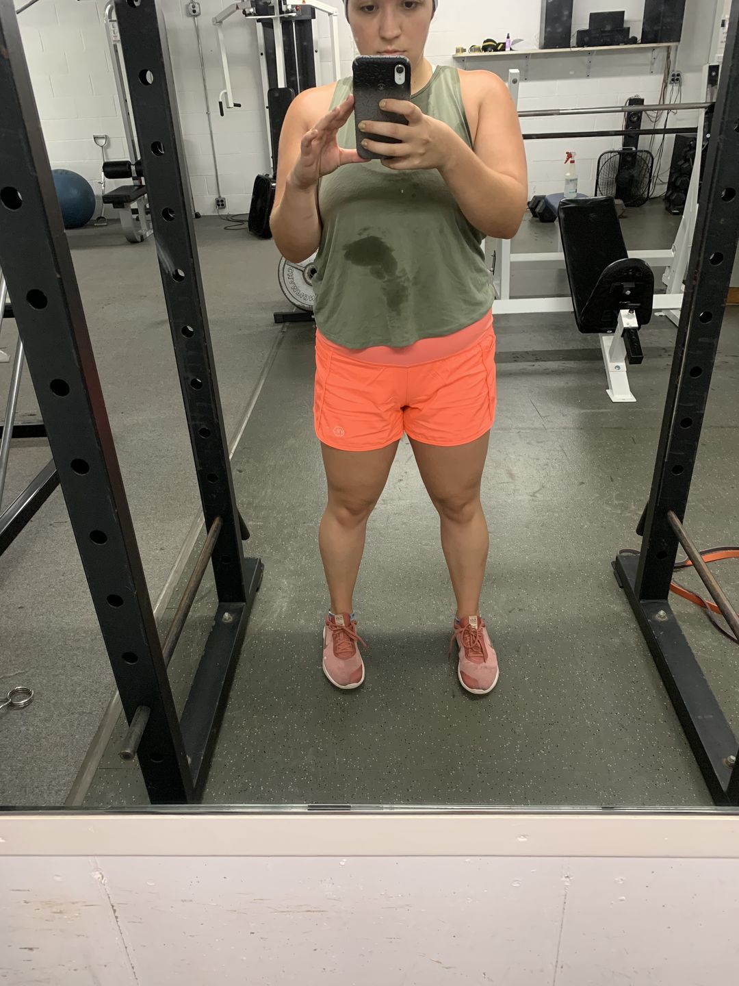 Customer photo review of Elite Shorts - 3.5'' - Neon Orange